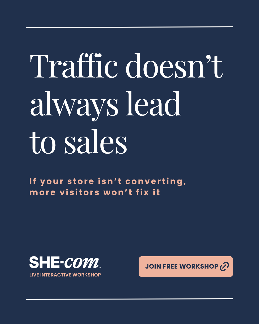 SHE-com Community For Women in Ecommerce Facebook ad