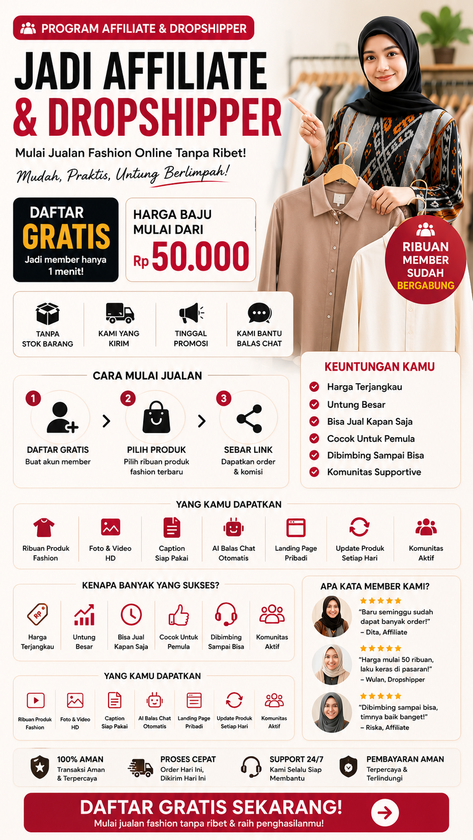 Grosir Baju Muslimah Facebook ad from Jul 5, 2026