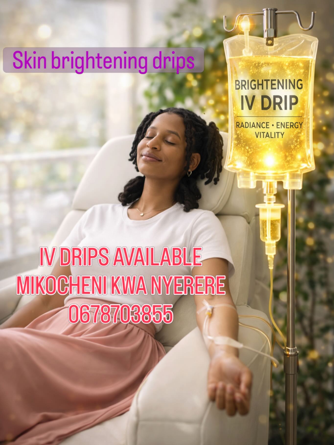 FLX Korean SkinClinic Facebook ad: We offer excellent IV Vitamin Drip services.