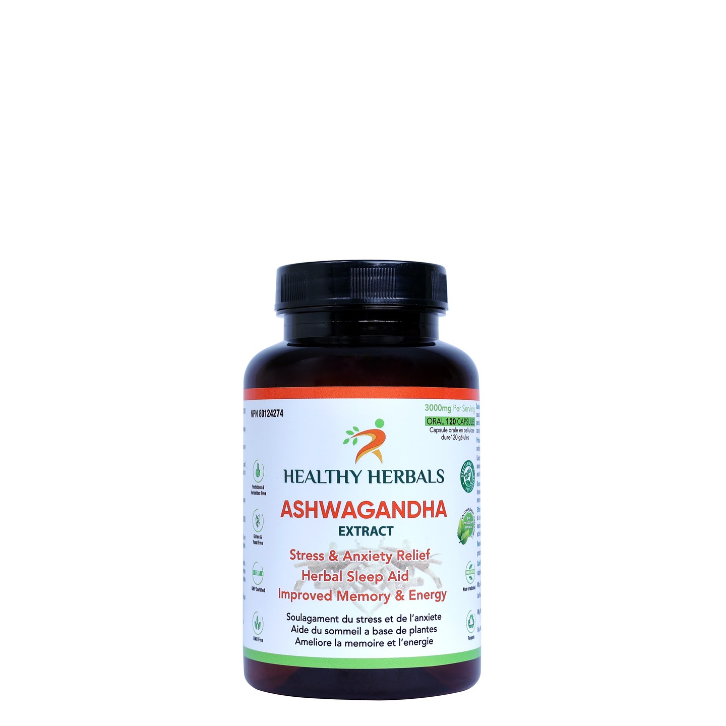 Healthy Herbals Facebook ad: Ashwagandha (*Withania somnifera*), also known as Indian…