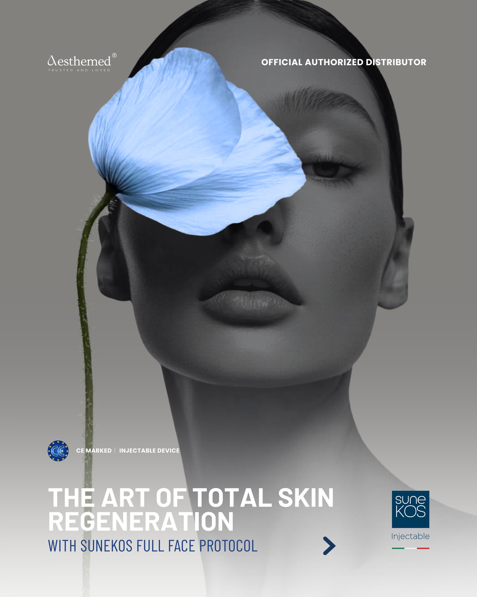 Aesthemed Balkans Facebook ad: The Sunekos Full Face Protocol combines the precision…