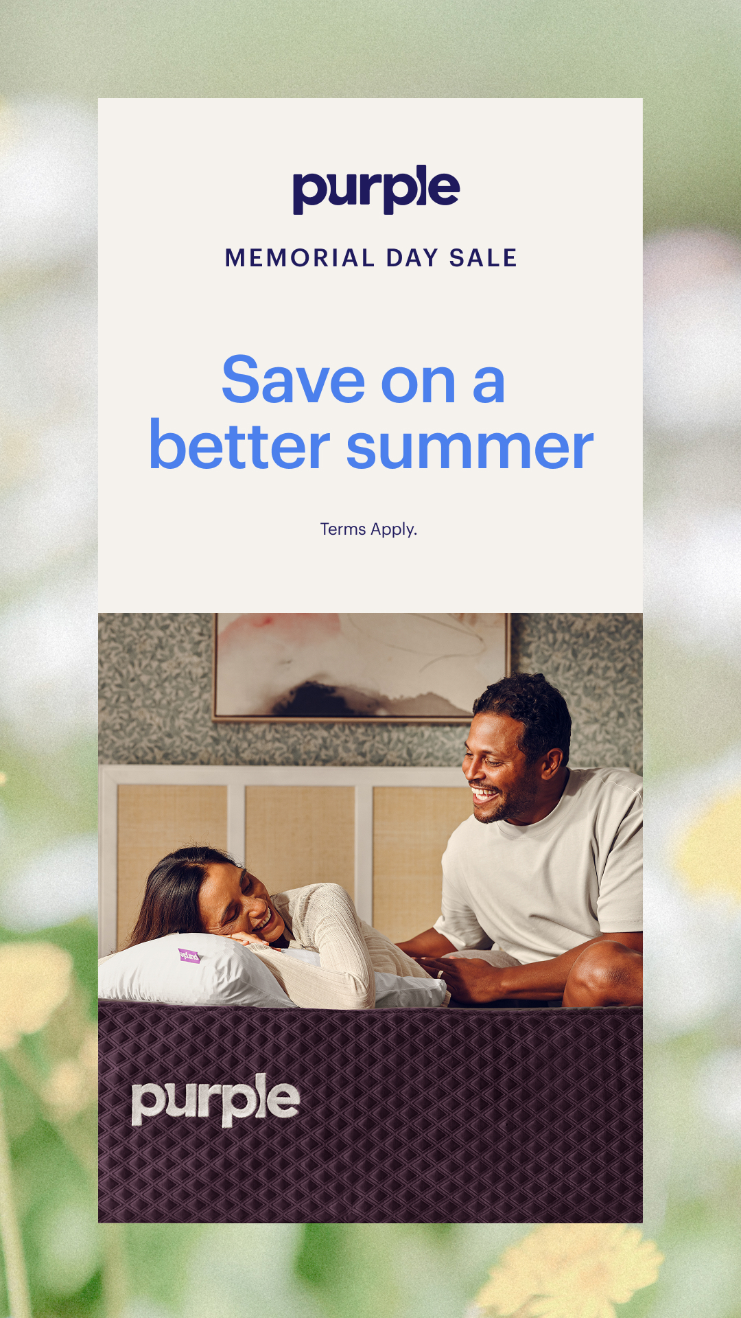 Purple Facebook ad