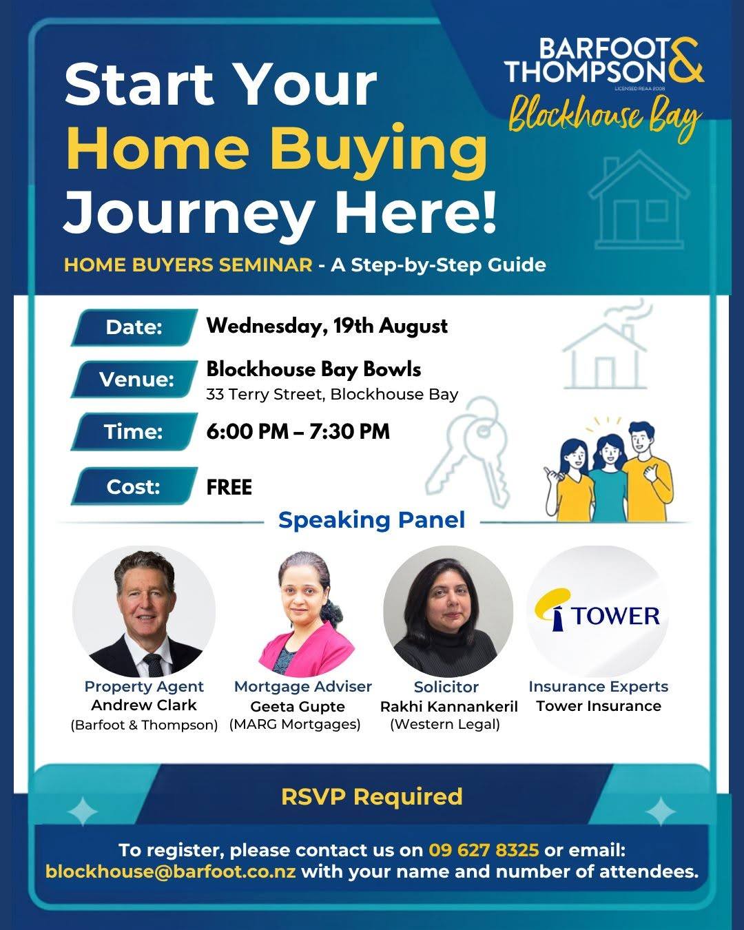 Barfoot & Thompson Blockhouse Bay Facebook ad: Home Buyer Seminar