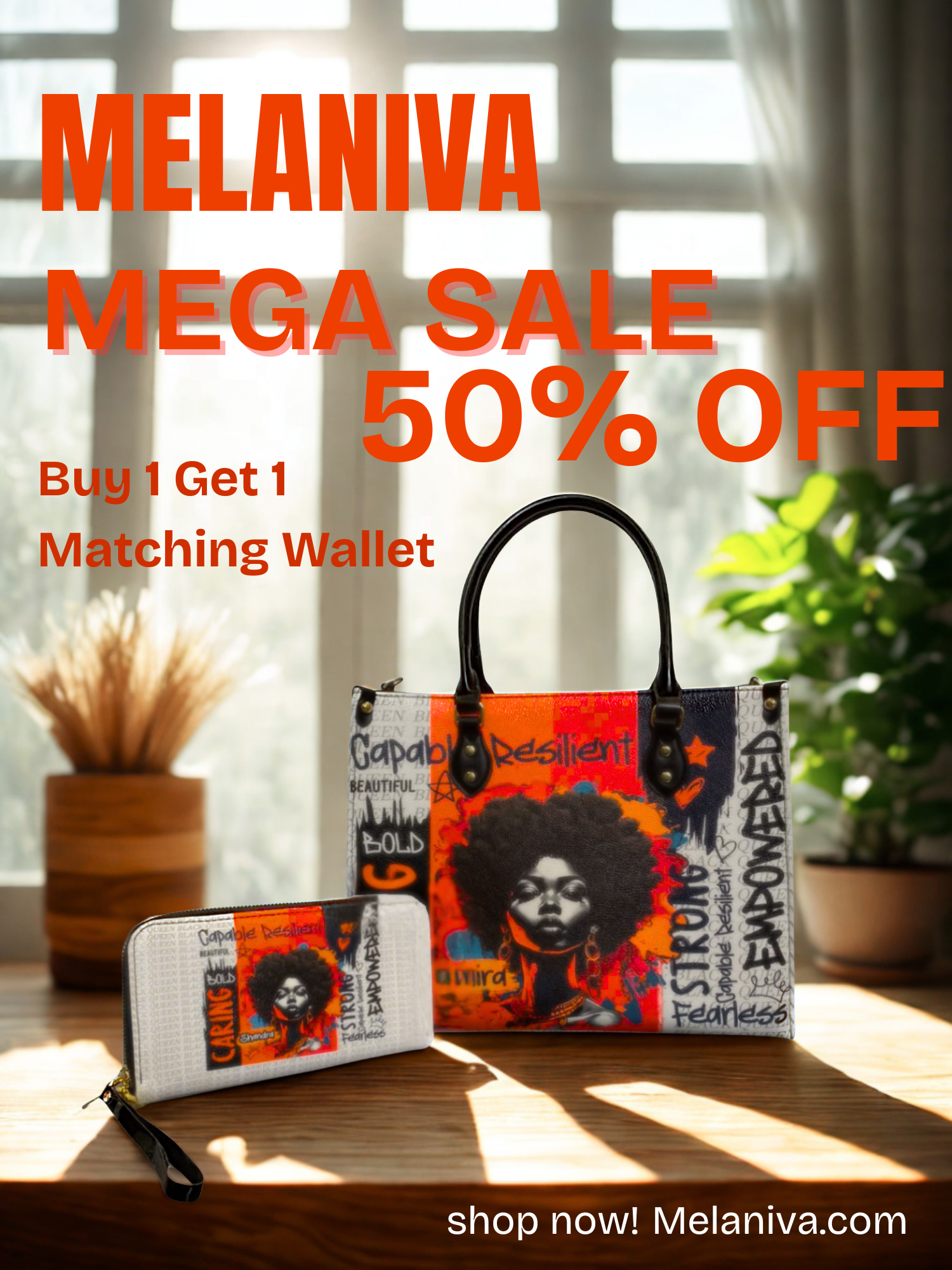 Melaniva - Premium Leather Handbags for Black Excellence Facebook ad