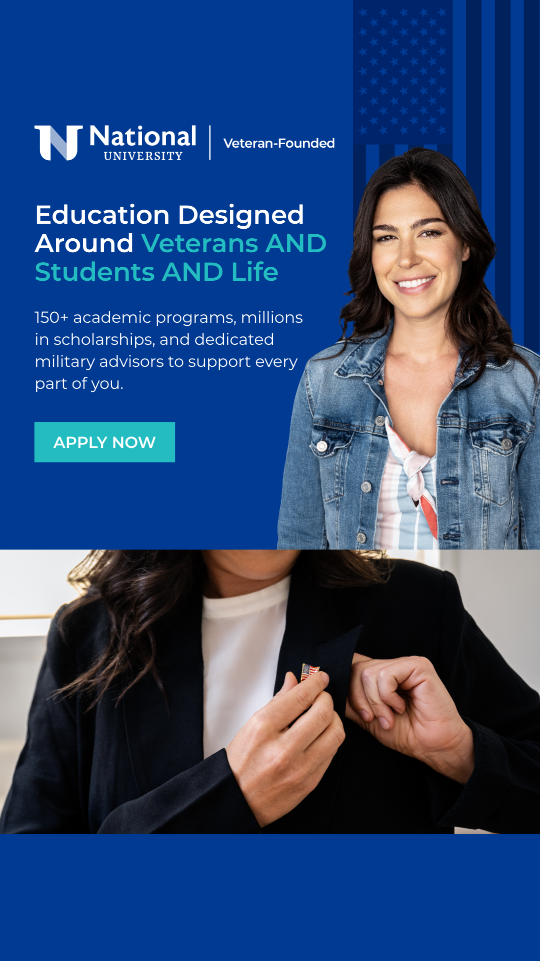 National University Facebook ad