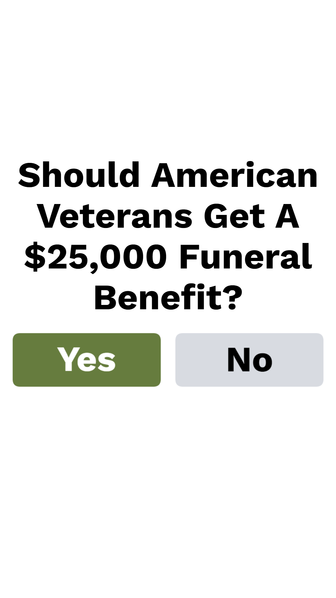 Veteran's Life Facebook ad: Veterans, we need to hear from you.