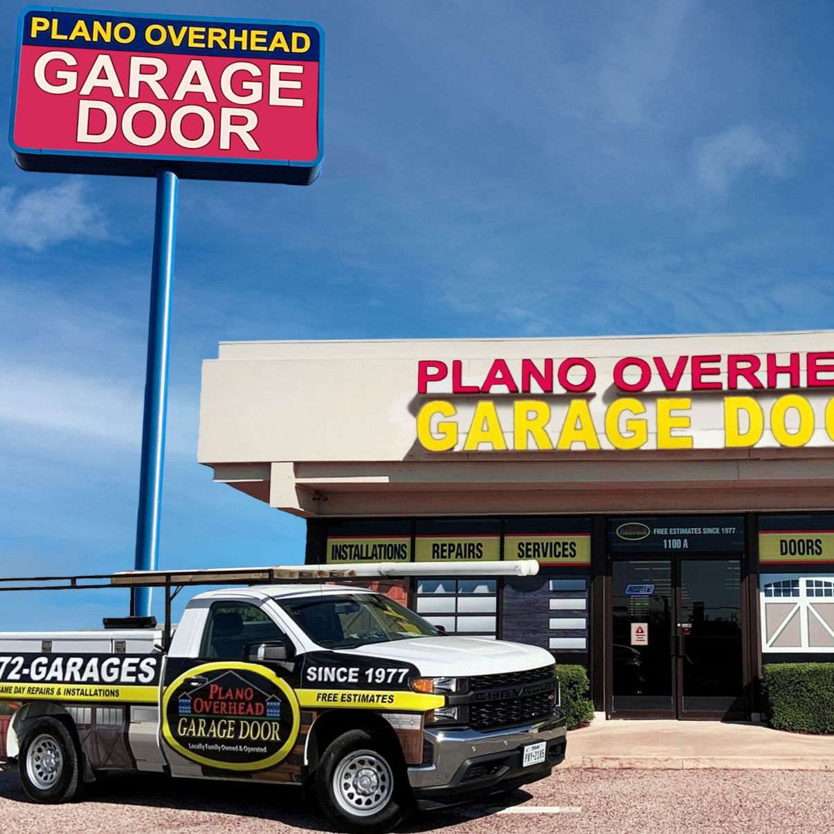 Plano Overhead Garage Door Facebook ad