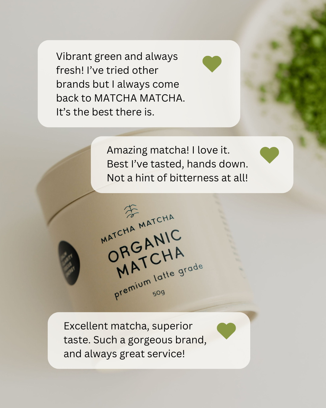 Matcha Matcha Facebook ad: NZ’s Number 1 matcha!