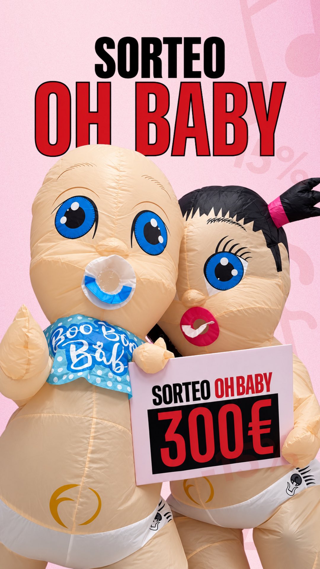 ALI Bebé Facebook ad: ¡OH BABY! SORTEAMOS 300 €