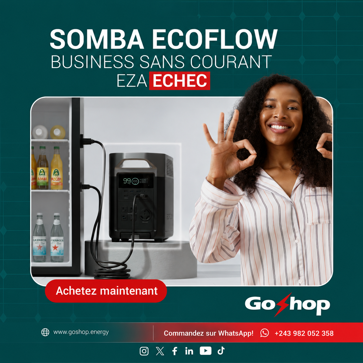 GoShop Energy Facebook ad from Aug 18, 2026