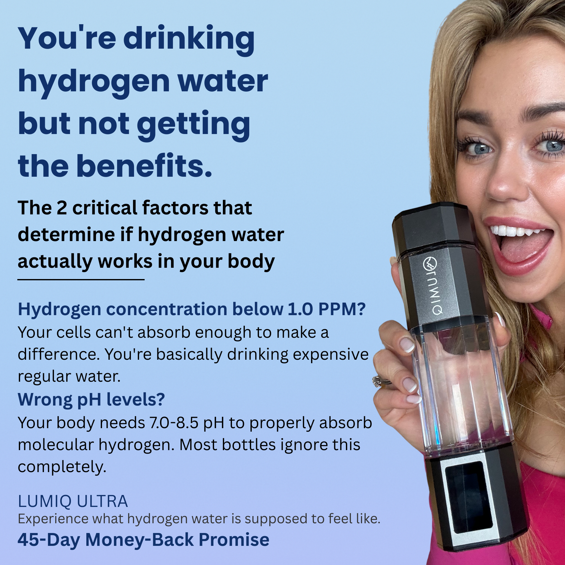 LUMIQ bottle Facebook ad