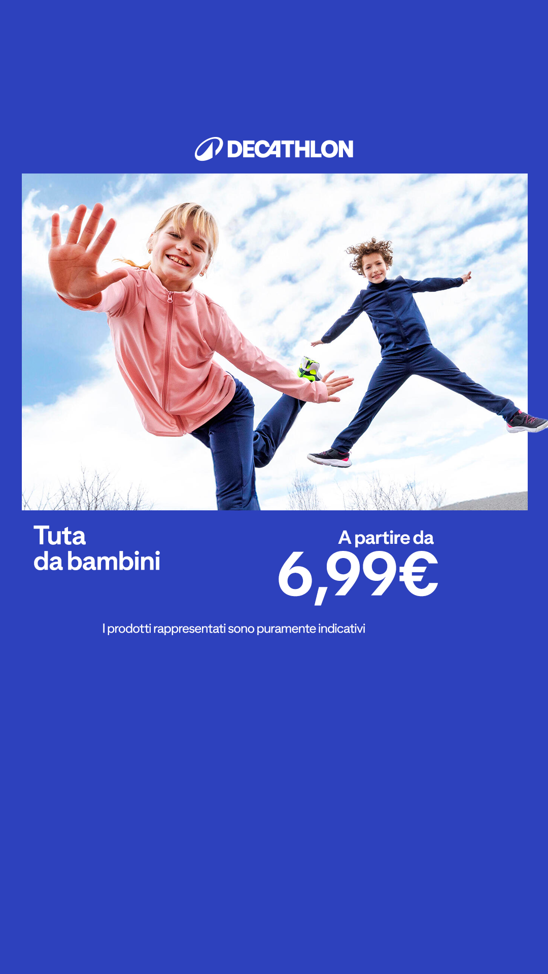 Decathlon Italia Facebook ad: Tute bambino