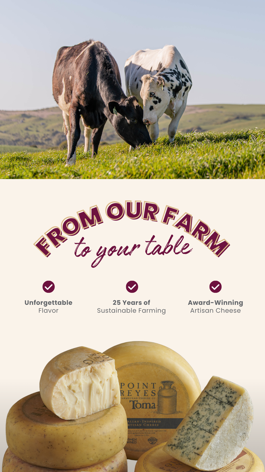 Point Reyes Farmstead Cheese Facebook ad
