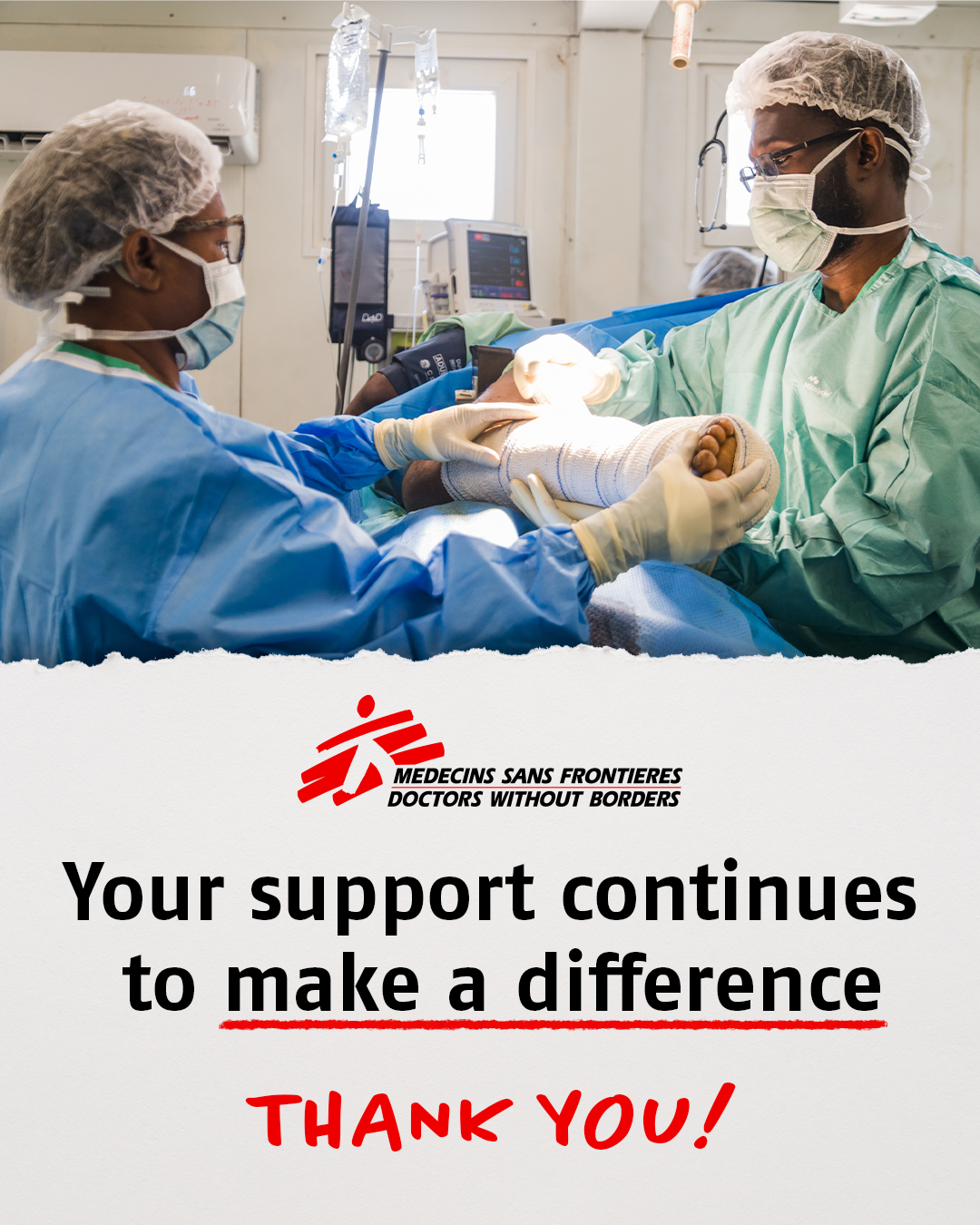 Doctors Without Borders/Medecins Sans Frontieres (MSF) Facebook ad