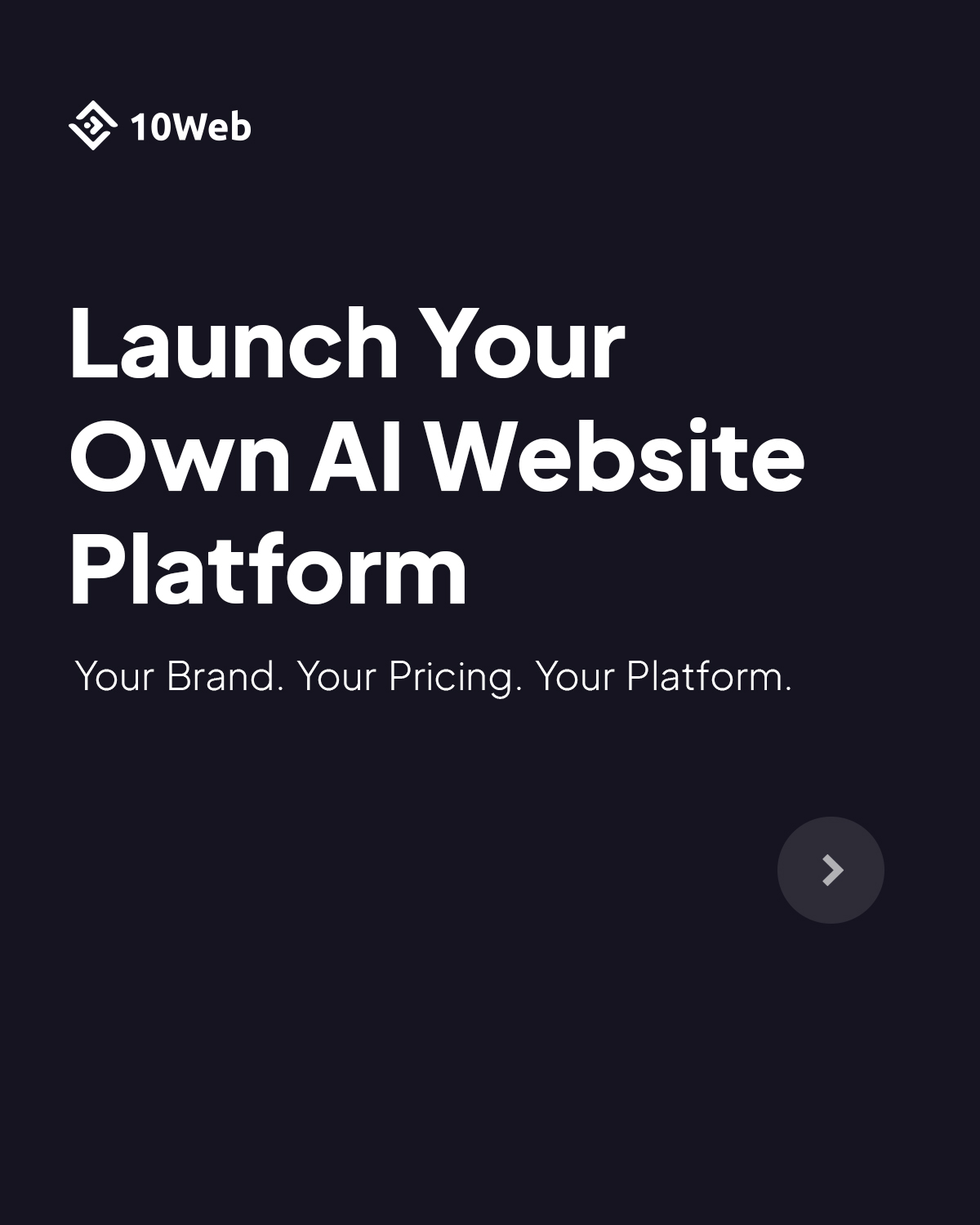 10Web Facebook ad