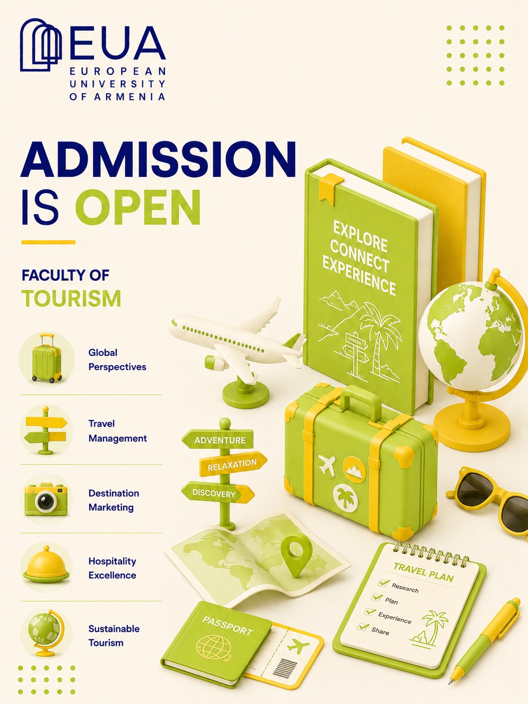 European University of Armenia / Հայաստանի Եվրոպական համալսարան Facebook ad: Եթե դու շփվող ես, կրեատիվ և սիրում ես…