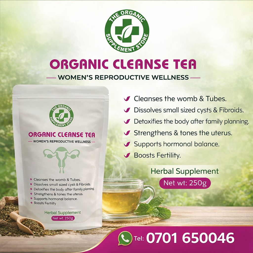 The Organic Hub- UG Facebook ad: ORGANIC CLEANSE TEA - Women’s Reproductive Wellness*