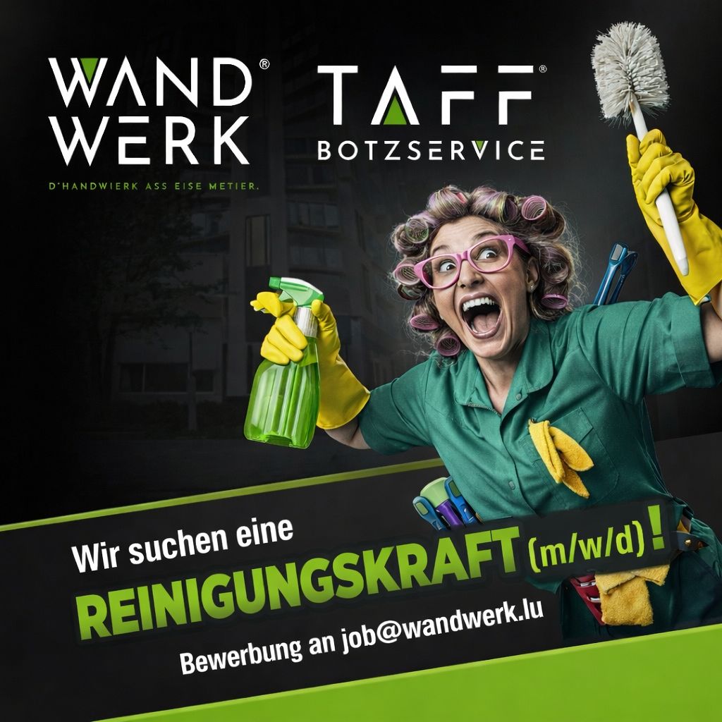 TAFF Botzservice Facebook ad: Reinigungskraft (m/w/d) gesucht