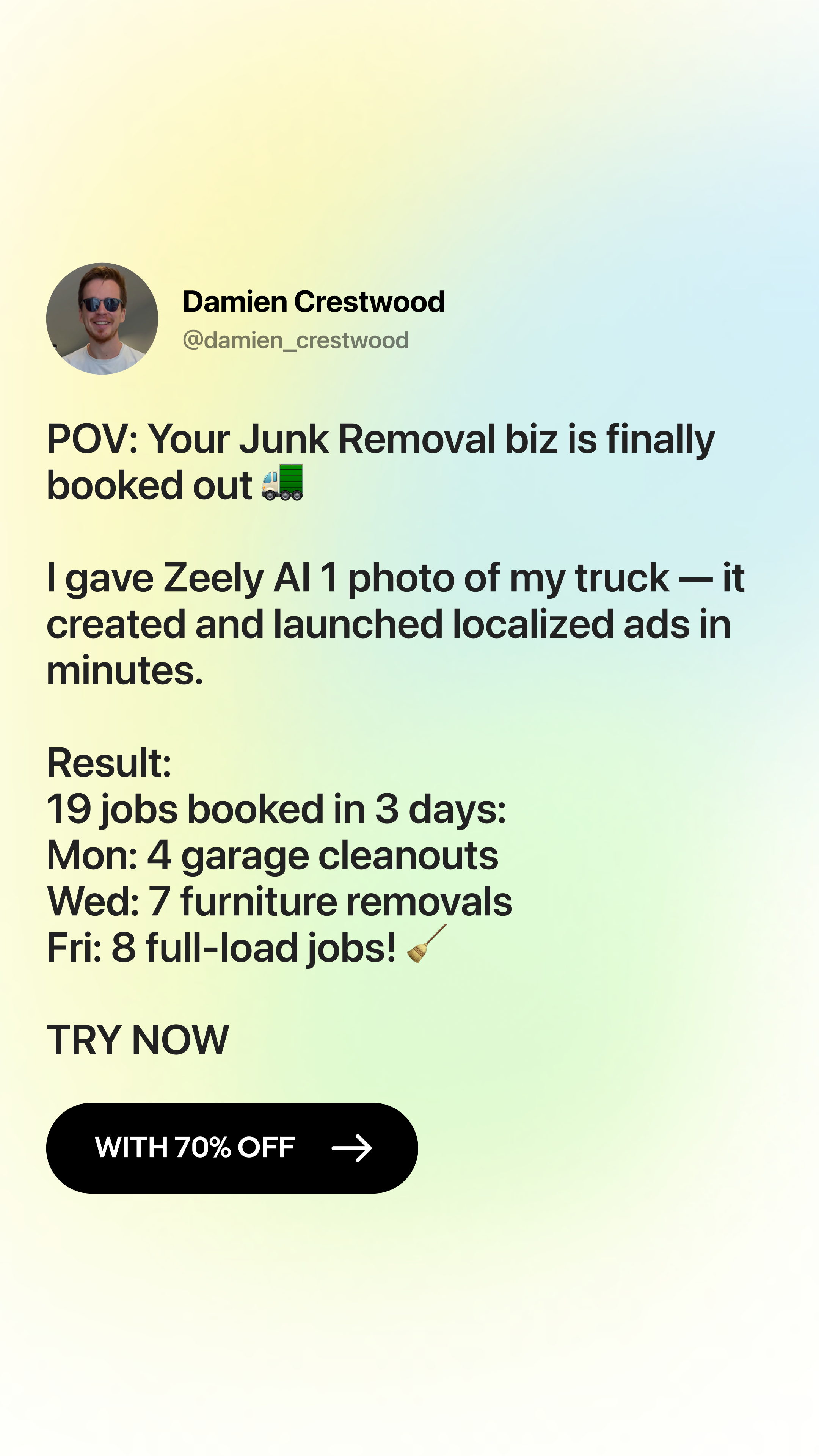 Zeely Facebook ad