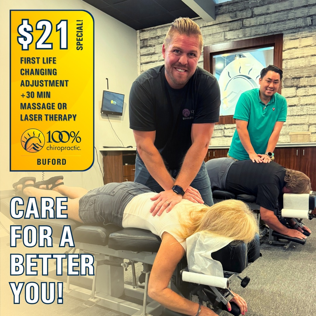 100% Chiropractic Buford Facebook ad