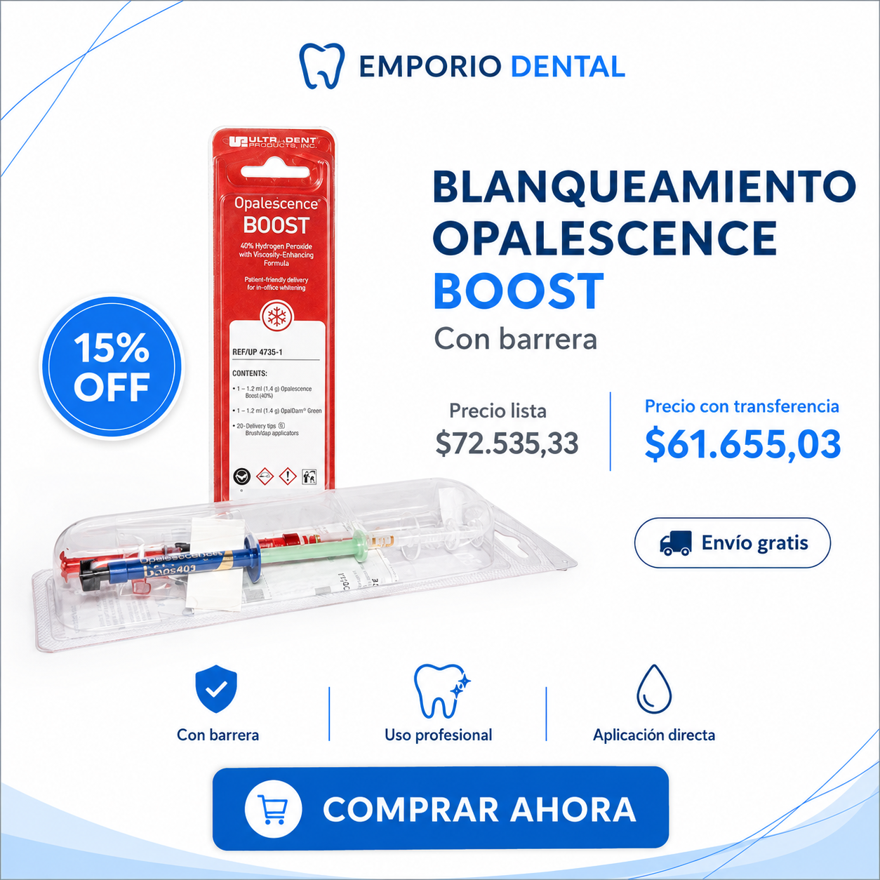 Emporio Facebook ad: 15% OFF TRANSFERENCIA