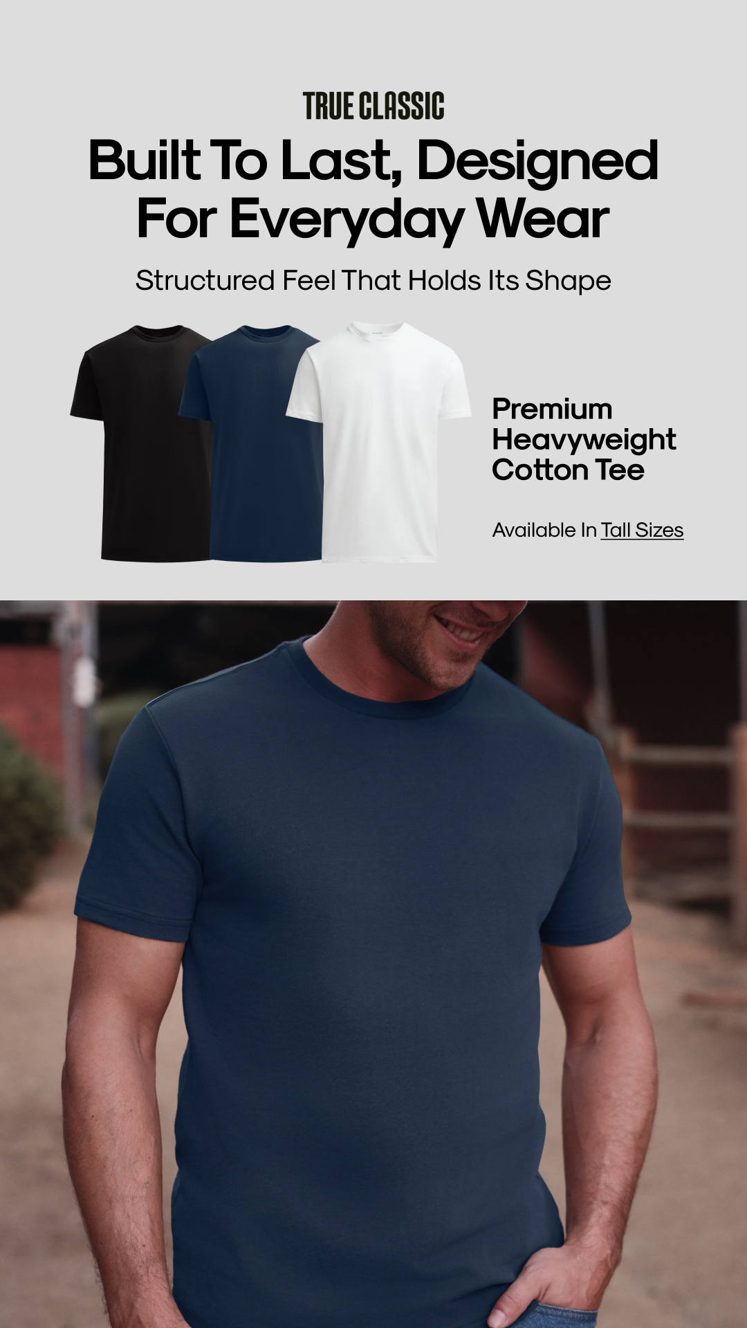 True Classic Facebook ad