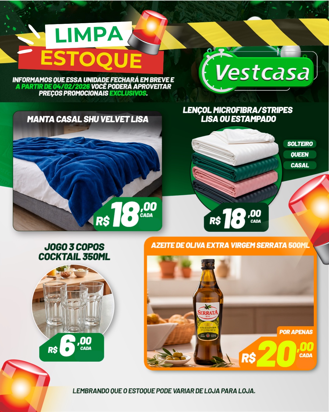 Mega Vestcasa Guarujá Facebook ad: Informamos que essa unidade fechará em breve e…