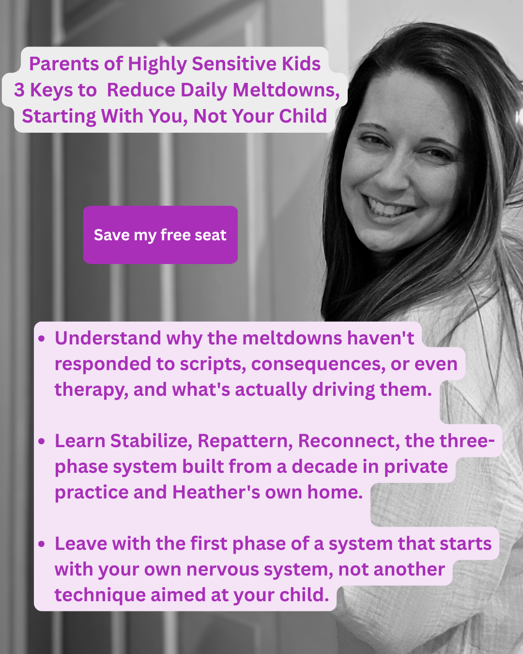 The Confident Calm Parent Coaching Facebook ad