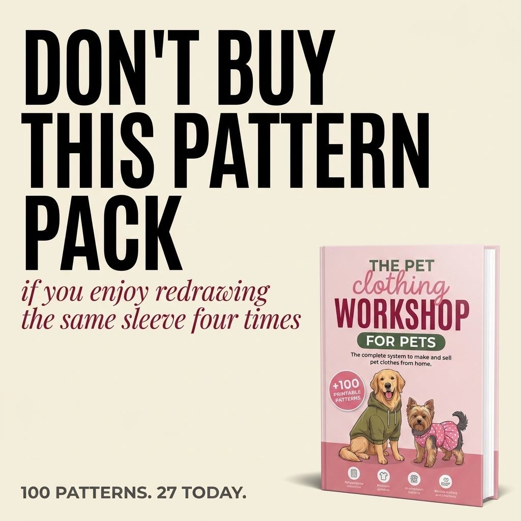 Knitting Art Studio Facebook ad: Pet Sewing Patterns