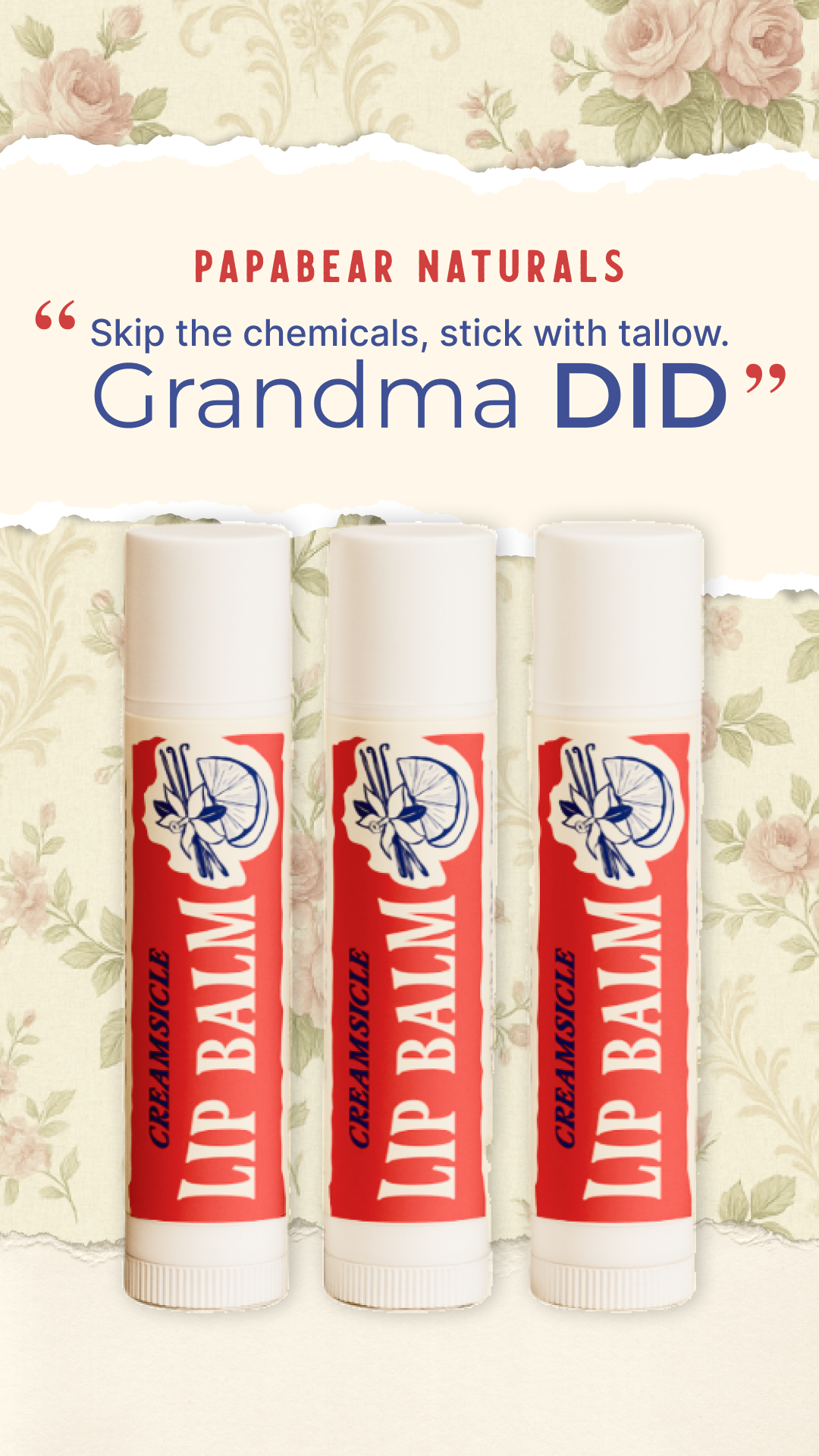 Papabear Naturals Facebook ad