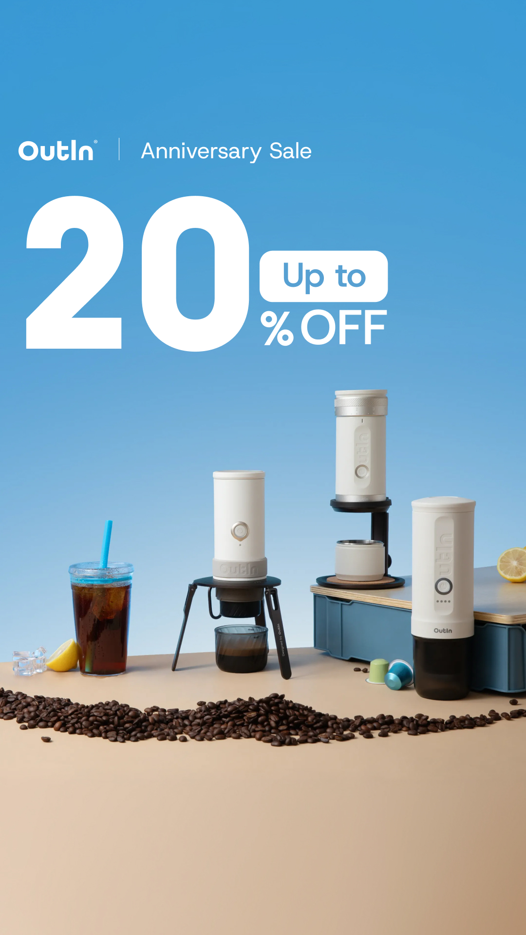 Outin Portable Electric Espresso Machine Facebook ad