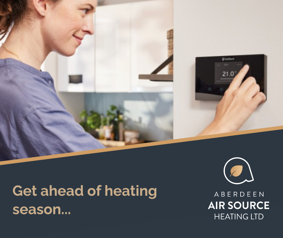 Aberdeen Air Source Heating Ltd Facebook ad: Heating season.