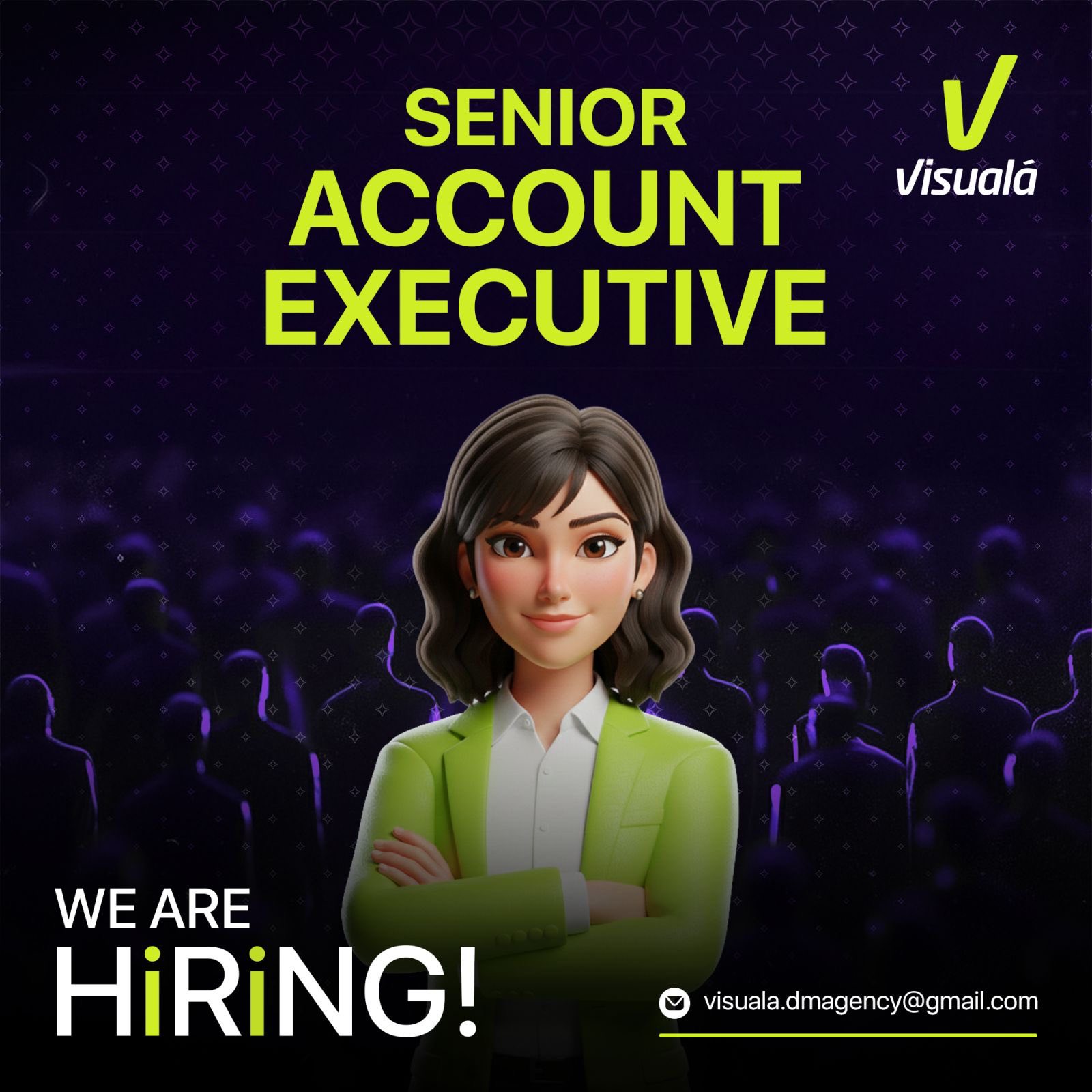 Visuala Marketing Agency Facebook ad: 𝐖𝐞 𝐀𝐫𝐞 𝐇𝐢𝐫𝐢𝐧𝐠!