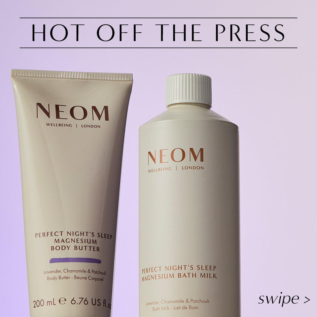 NEOM Wellbeing Facebook ad from Apr 2, 2026