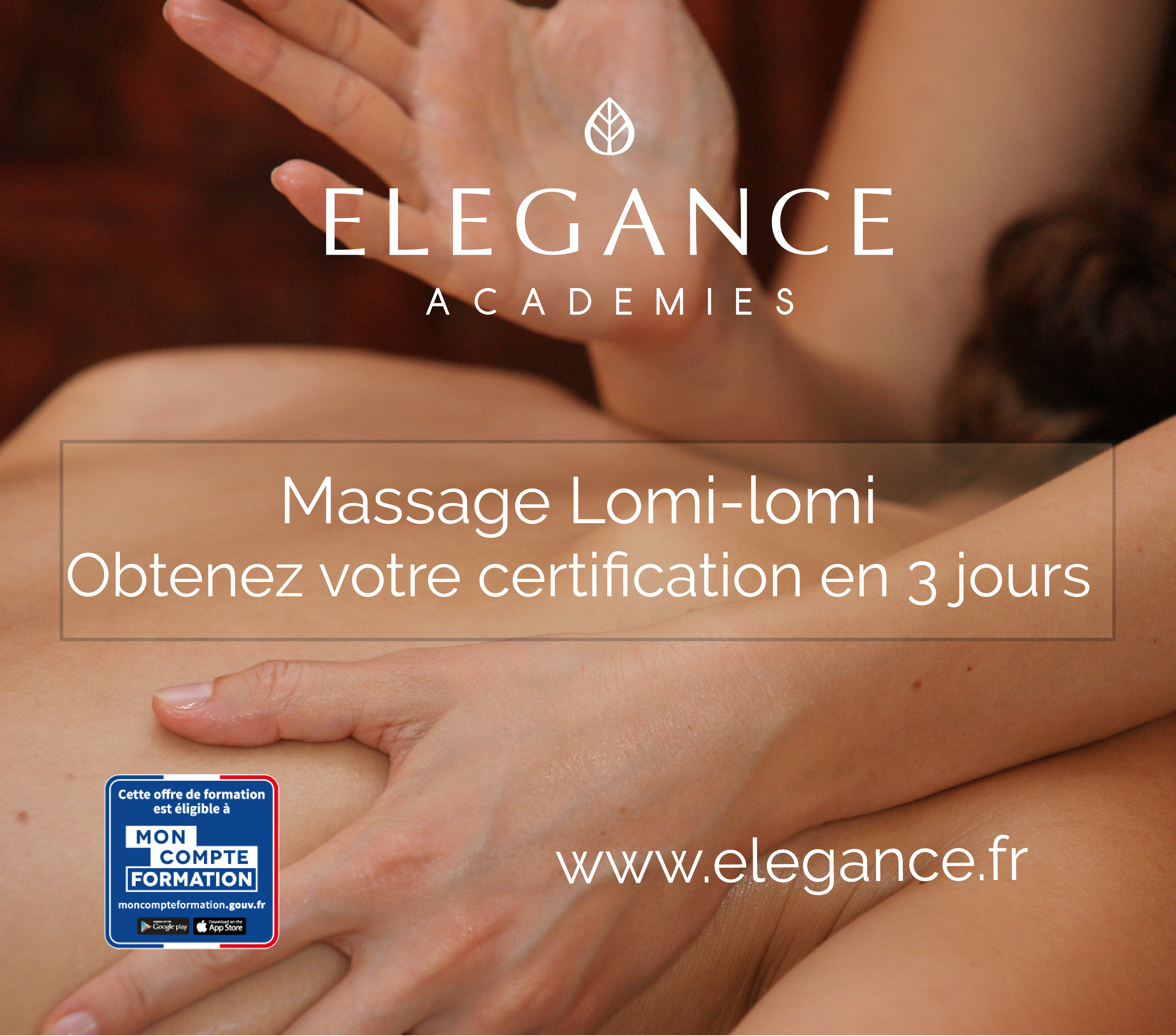 Élégance Académies - Groupe Élégance France Facebook ad: FORMATION LOMI-LOMI