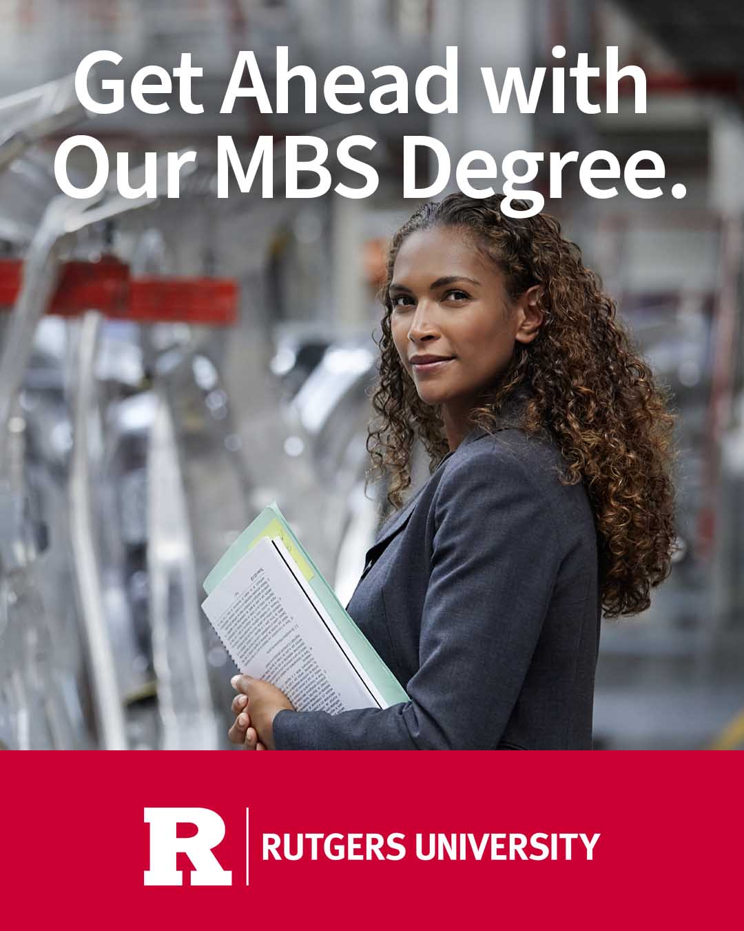 Rutgers Master of Business and Science Facebook ad