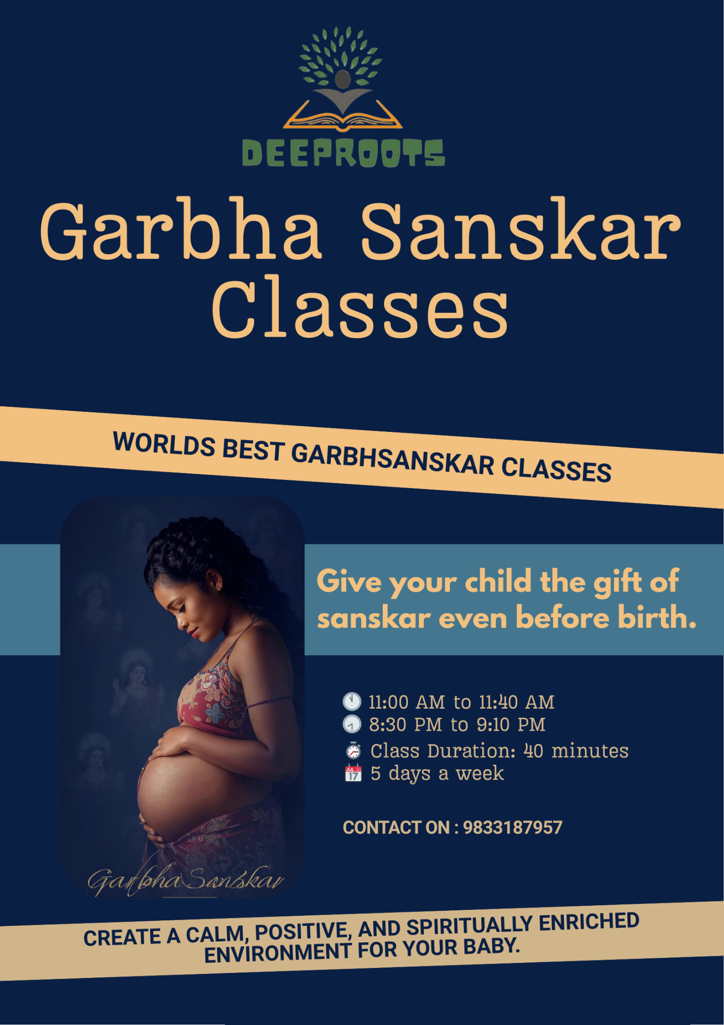 DeepRoots Sanskrit Online Classes Facebook ad