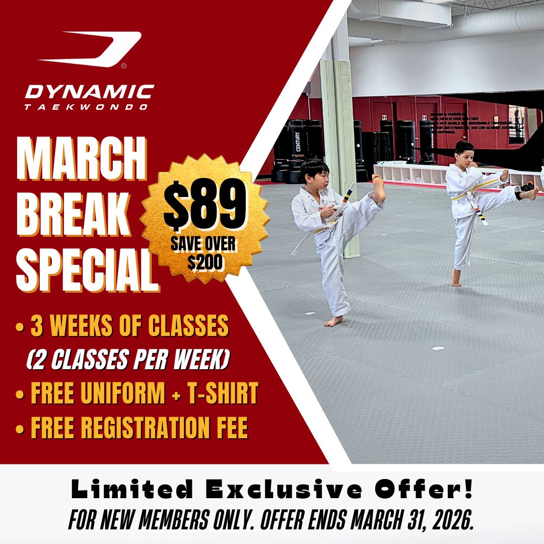 Master Seo's Dynamic TaeKwonDo Facebook ad: March Break Special, Only $89!