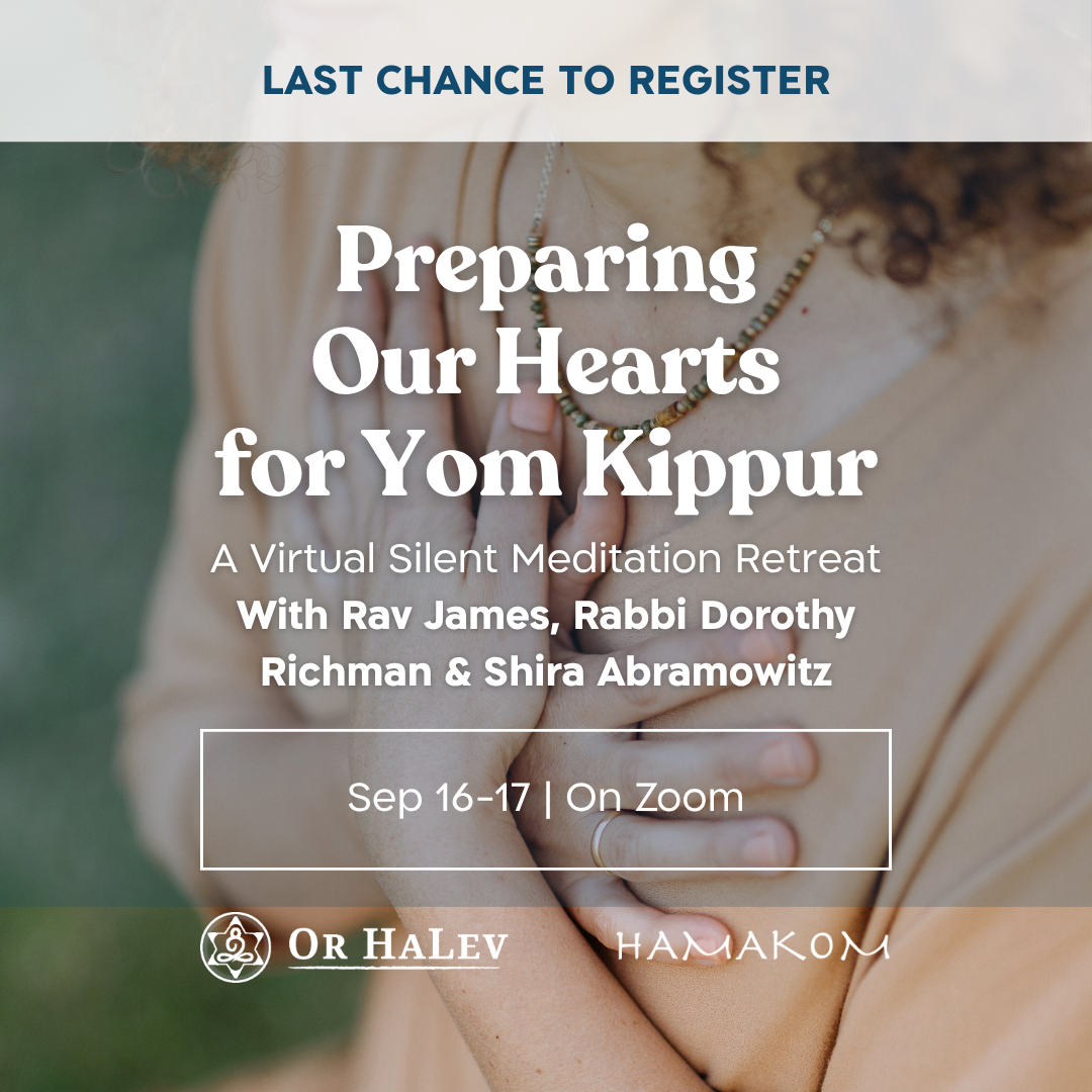 Or HaLev - Center for Jewish Spirituality & Meditation Facebook ad: Reserve Your Spot - Starting at $60