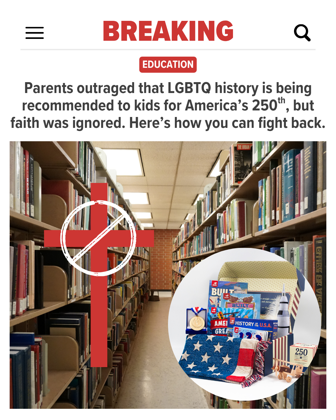 BRAVE Books Facebook ad