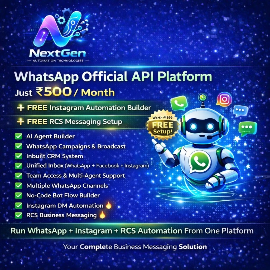 NextGen Automation Technologies Facebook ad: Handle enquiries automatically and never miss a lead again.
