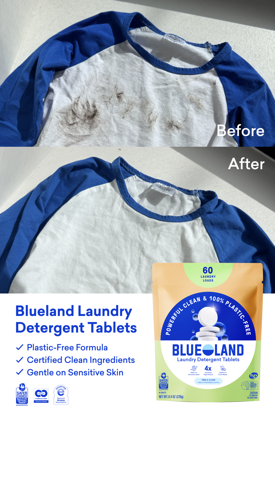 Blueland Facebook ad