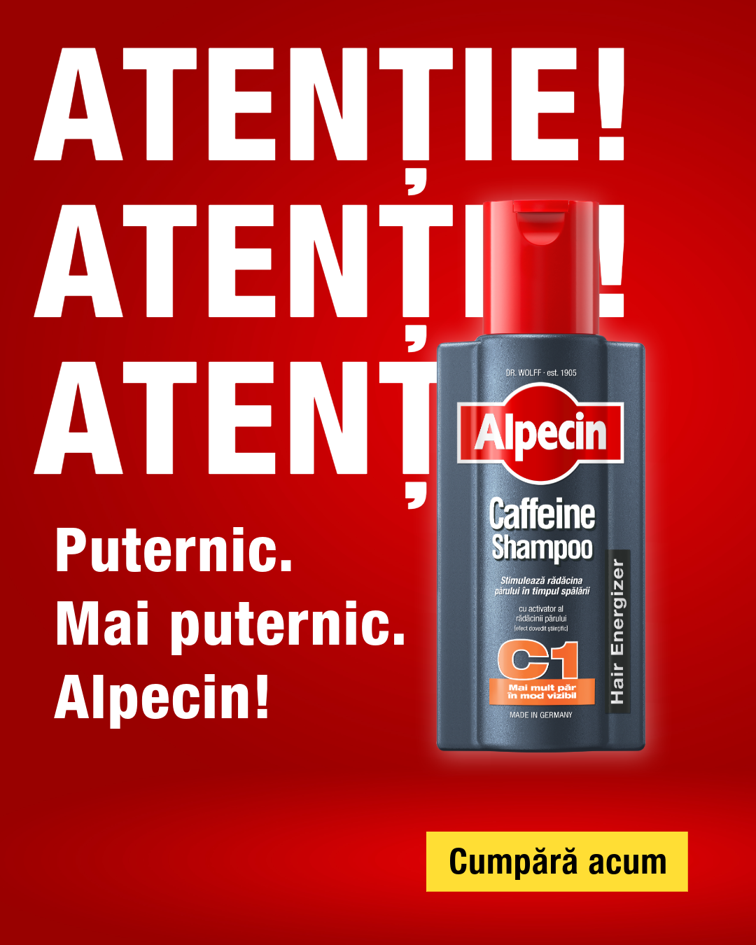 Alpecin Facebook ad