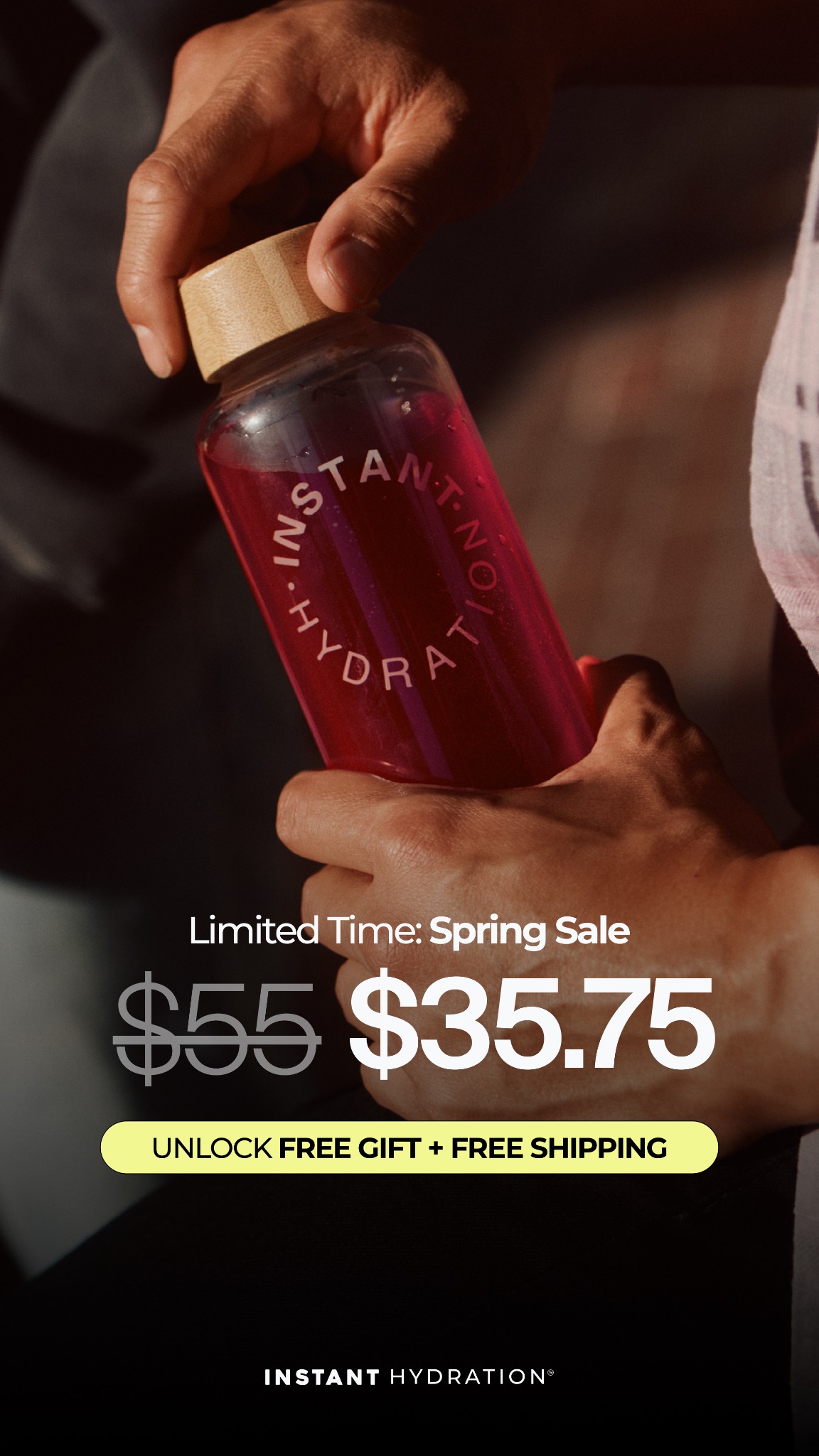 Instant Hydration Facebook ad
