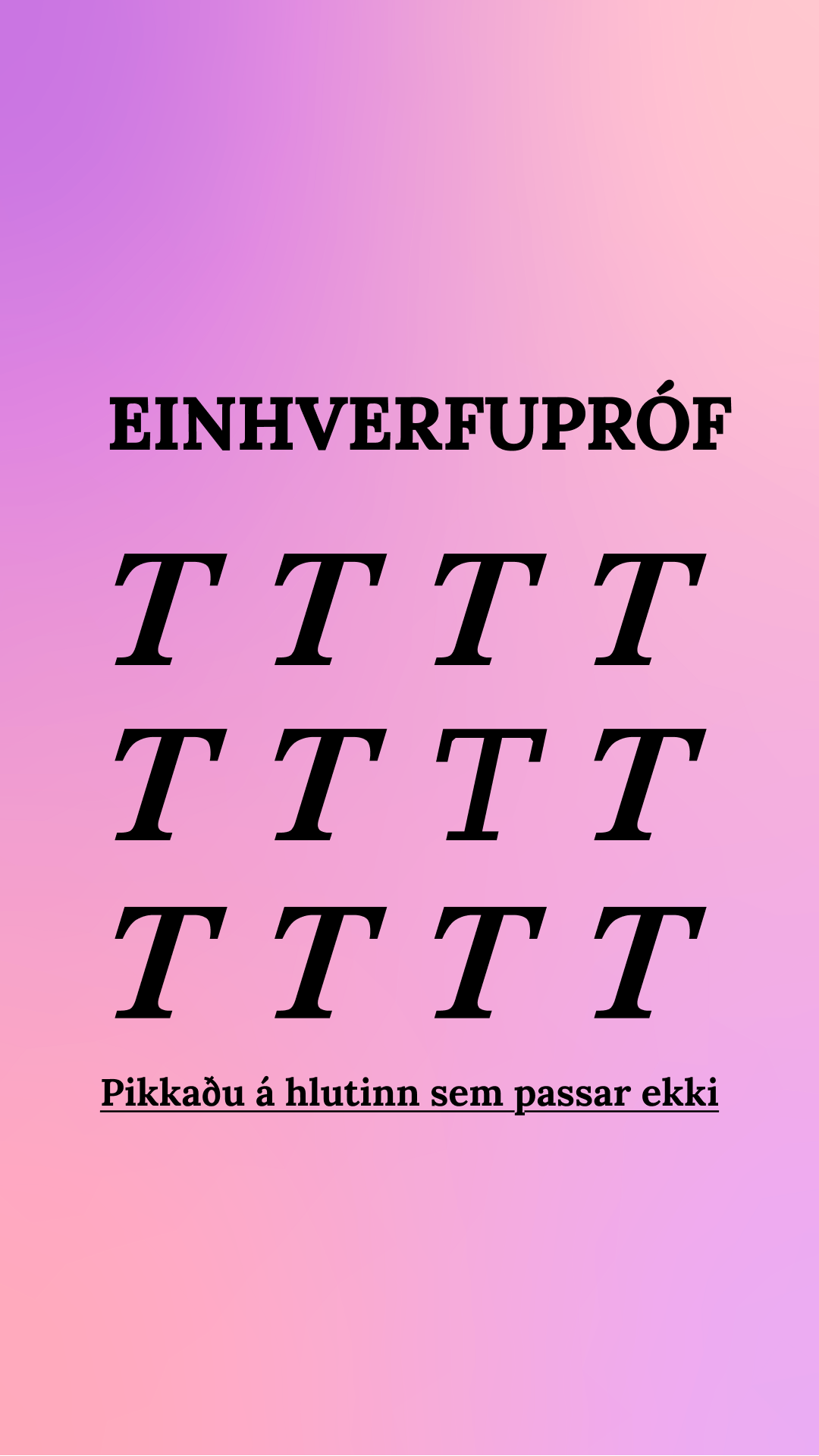 International Brain Test Facebook ad