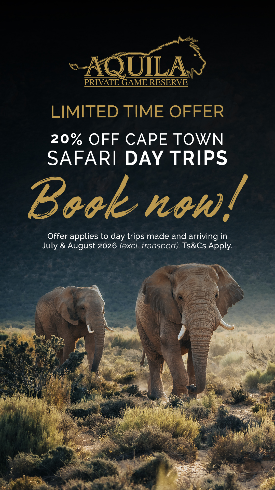 Aquila Private Game Reserve Facebook ad