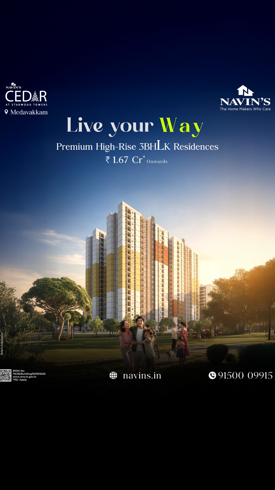 Navin's Facebook ad