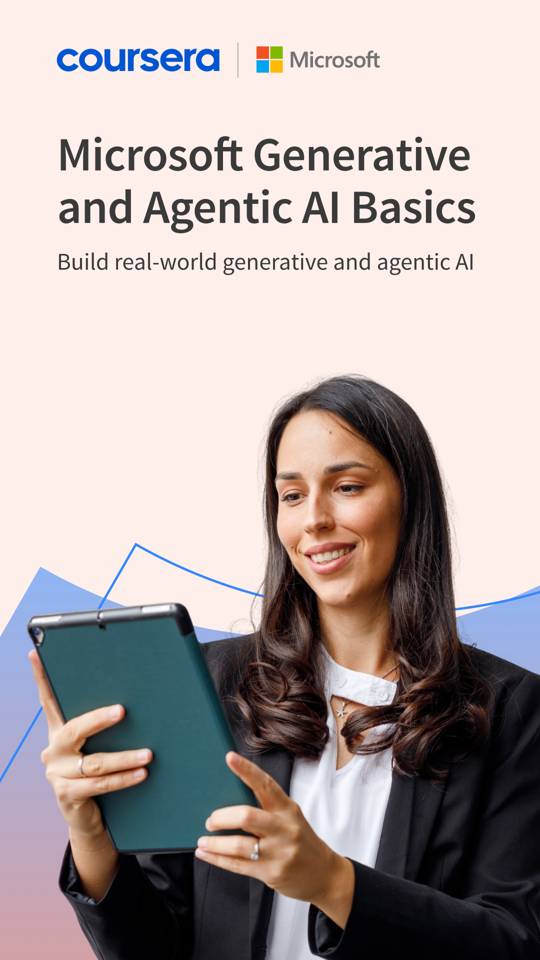 Coursera Facebook ad: Level up your Microsoft AI skills