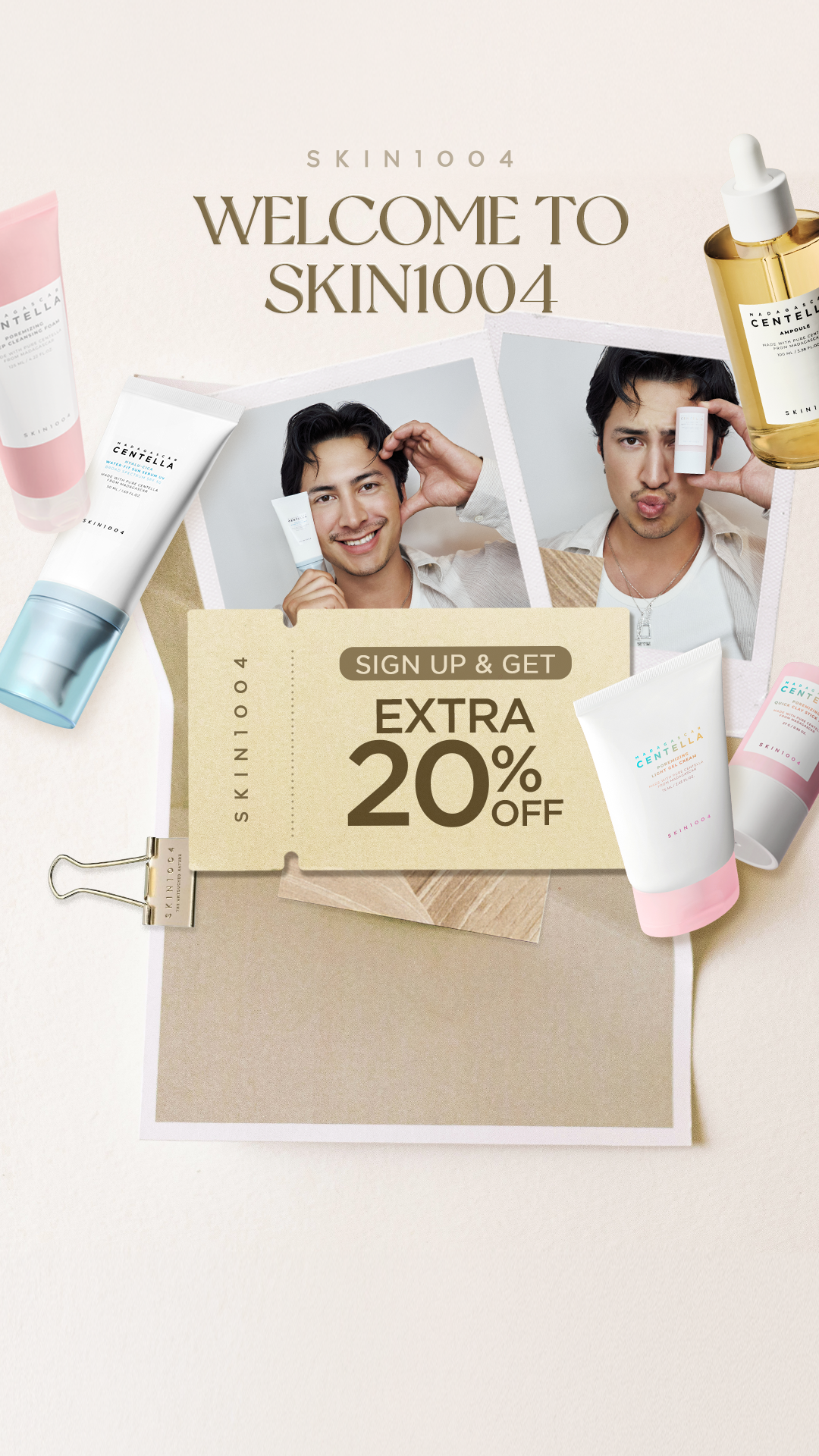 SKIN1004 Facebook ad: Get EXTRA 20% Off