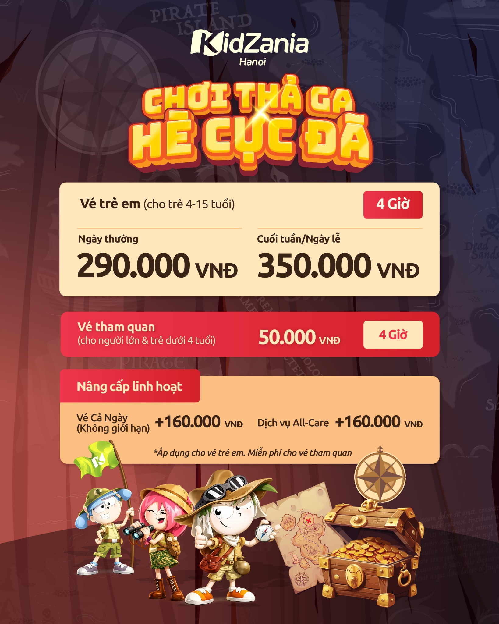 KidZania Hà Nội Facebook ad: CHƠI THẢ GA - HÈ CỰC ĐÃ KHÁM…
